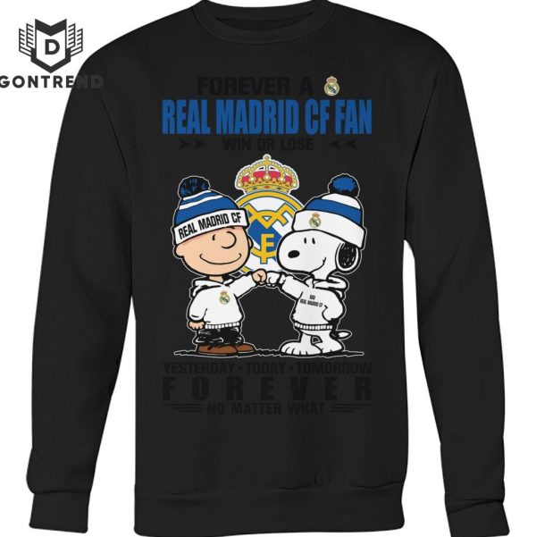 2024 Forever A Real Madrid CF Fan Win Or Lose Design Unisex T-Shirt