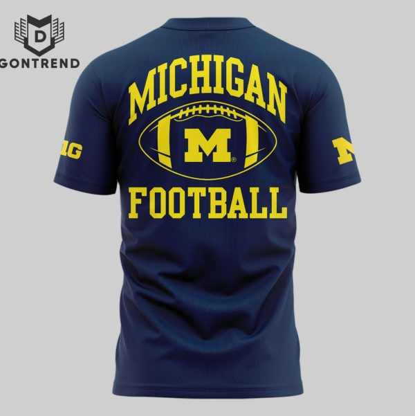 2024 Michigan Wolverines Football  Logo 3D T-Shirt