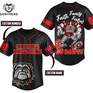 Personalized Georgia Bulldogs Go Dawgs Baseball Jersey