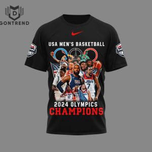 USA Men Basketball 2024 Olympic Paris Champions 3D T-Shirt