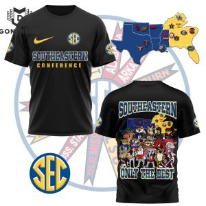 Southeastern Conference Only The Best 3D T-Shirt – Black