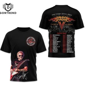 Sammy Hagar The Best Of All Worlds Loverboy 2024 Tour Signature 3D T-Shirt