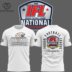 Arizona Rattlers Indoor Football League National Champions 2024 3D T-Shirt – White