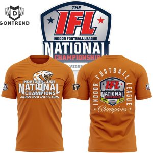 Arizona Rattlers Indoor Football League National Champions 2024 3D T-Shirt – Orange