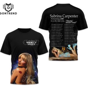 Sabrina Carpenter Short And Sweet Signature 3D T-Shirt