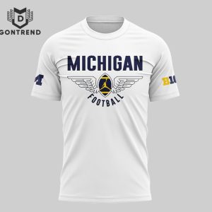 2024 Michigan Wolverines Football 3D T-Shirt – White