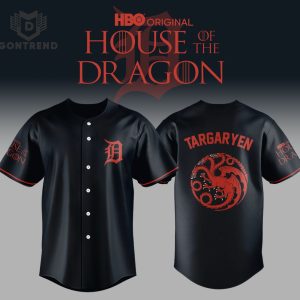 House Of The Dragon Targaryens x Detroit Tigers Baseball Jersey