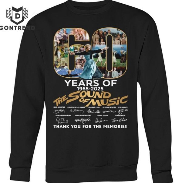 60 Years Of 1965-2025 The Sound Of Music Thank You For The Memories Signature T-Shirt