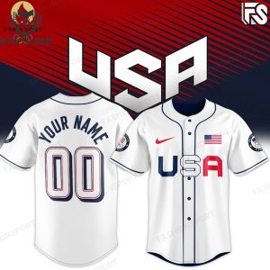 Personalized USA Team – Paris 2024 Olympic Games Baseball Jersey