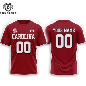 Personalized South Carolina Gamecocks Football 3D T-Shirt