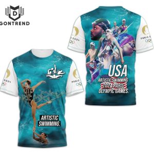 USA Artistic Swimming 2024 Paris Olympic Games Design 3D T-Shirt