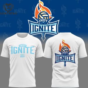 Indy Ignite Pro Volleyball 2024 3D T-Shirt – White