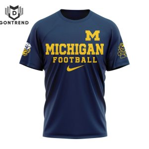 2024 Michigan Wolverines Football Go Blue 3D T-Shirt