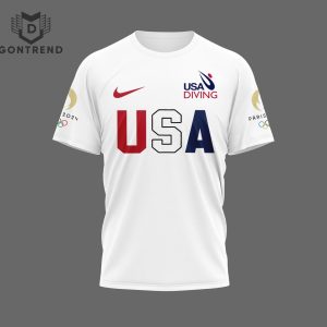 Team USA Diving Oympic Paris 2024 Design 3D T-Shirt