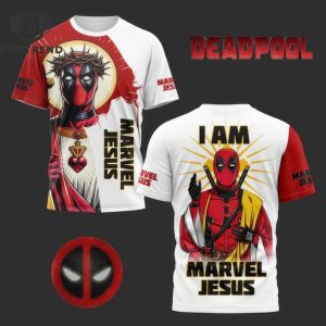 Deadpool And Wolverine I Am Marvel Jesus Design 3D T-Shirt