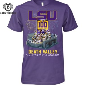 LSU Tigers 1924-2024 Death Valley Thank You For The Memories T-Shirt