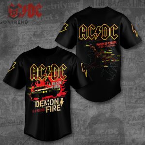 AC DC All Roads Lead To Dublin Baseball Jersey