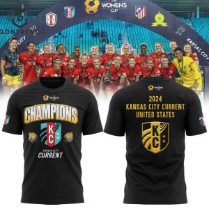 The Women Cup Champions Kansas City Current United States 2024 3D T-Shirt