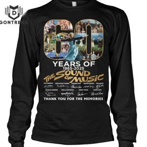 60 Years Of 1965-2025 The Sound Of Music Thank You For The Memories Signature T-Shirt