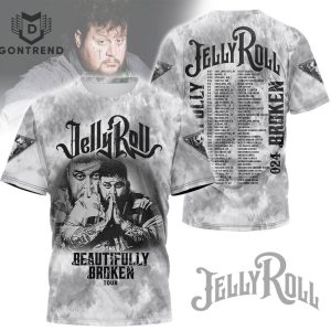 Jelly Roll The Beautifully Broken Tour 2024 3D T-Shirt