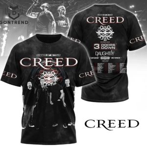 Creed Band 2024 Tour Summer Of 99 Tour 3D T-Shirt