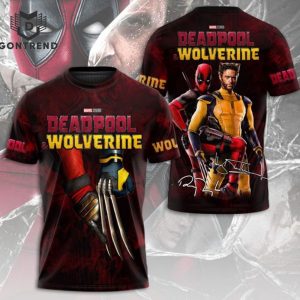 Signature Deadpool x Wolverine Design 3D T-Shirt