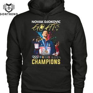 Novak Djokovic – Goat Paris 2024 Champions Signature Unisex T-Shirt