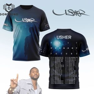 Usher Big Play – Past Present Future Design 3D T-Shirt