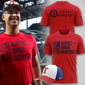 Texas Rangers Respect Honor Gratitude 3D T-Shirt