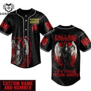 Personalized Falling In Reverse – Popular Monster Baseball Jersey