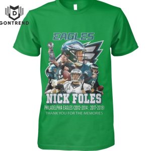 Philadelphia Eagles Nick Foles Thank You For The Memories Siganture Design Unisex T-Shirt