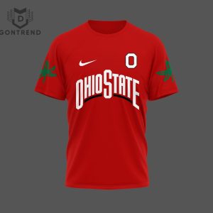 Ohio State Buckeyes Football Go Buckeyes 3D T-Shirt – Red