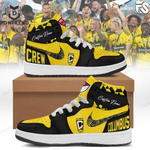 Personalized MLS Cup Chams 2024 Columbus Crew 2024 Leagues Cup Champions Air Jordan 1 High Top