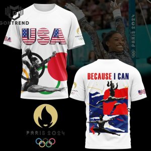 Team USA Olympic 2024 Because I Can 3D T-Shirt