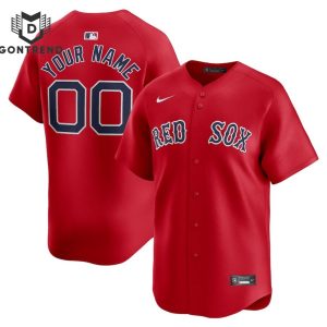 Personalized Boston Red Sox Red Baseball Jersey