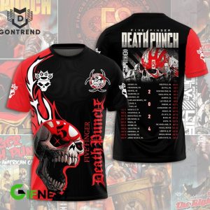 Five Finger Death Punch 2024 Tour Design 3D T-Shirt