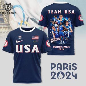 Olympic Paris 2024 Team USA Design 3D T-Shirt