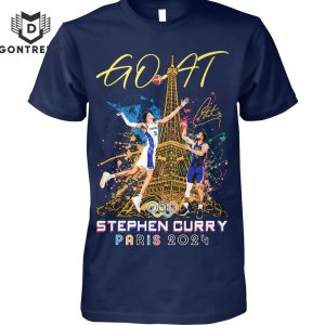 GOAT Stephen Curry Paris 2024 Signature Design Unisex T-Shirt