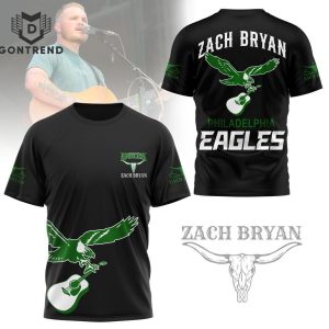 Zach Bryan Philadelphia Eagles Design 3D T-Shirt