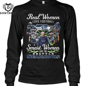 Real Women Love Football Smart Women Love The Seattle Seahawks T-Shirt