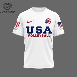 Team USA Volleyball Oympic Paris 2024 Design 3D T-Shirt