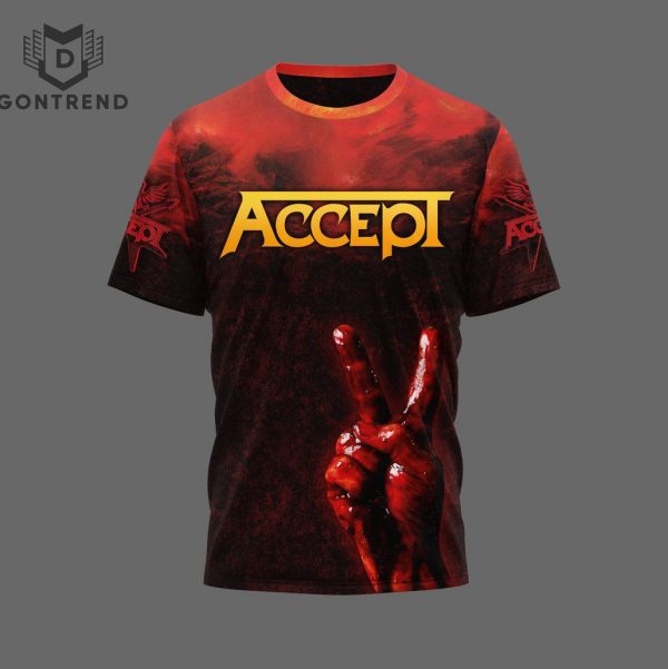 Accept Band US Tour 2024 Design 3D T-Shirt