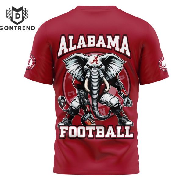 Alabama Crimson Tide Football Logo 3D T-Shirt