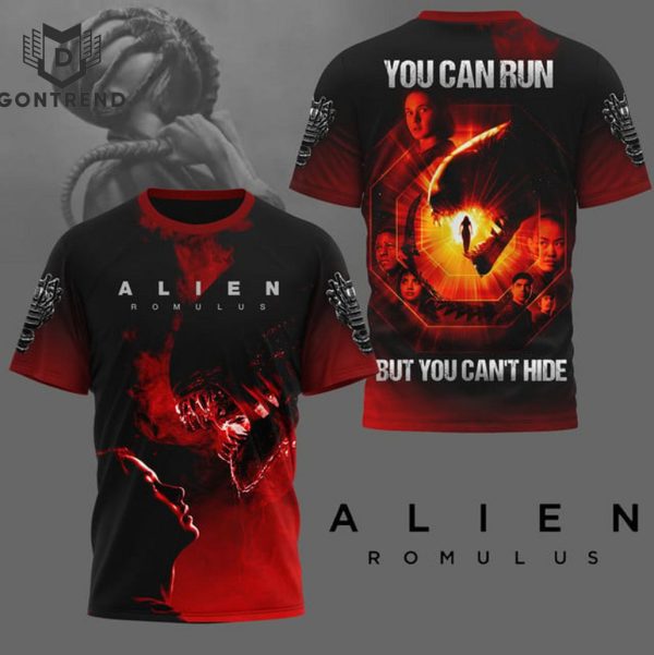 Alien Romulus You Can Run But You Cant Hide 3D T-Shirt