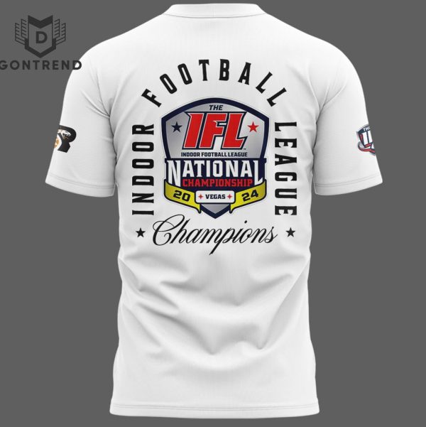 Arizona Rattlers Indoor Football League National Champions 2024 3D T-Shirt – White