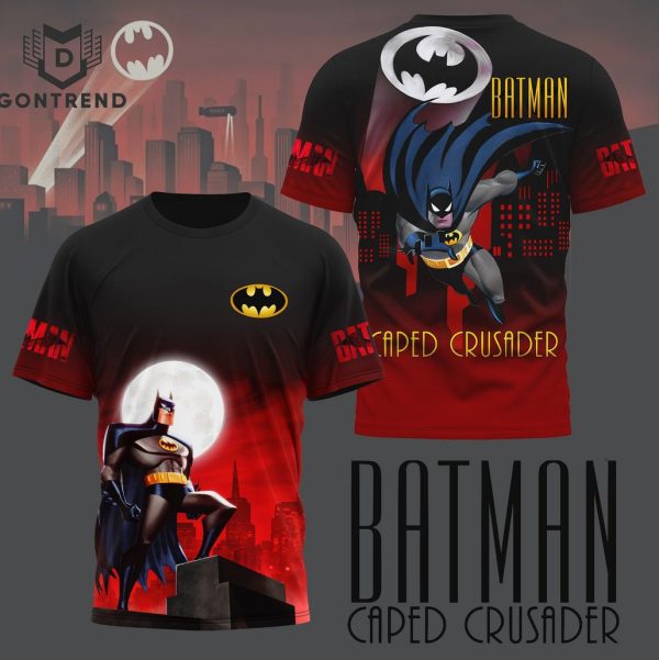 Batman Caped Crusader Design 3D T-Shirt