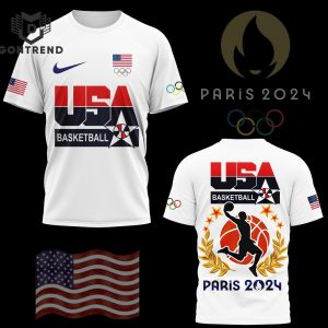 USA Basketball Olympic Paris 2024 Design 3D T-Shirt