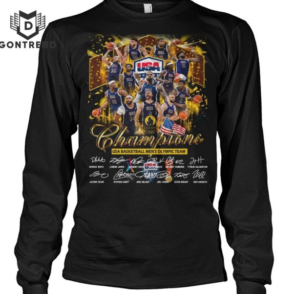 Champions USA Basketball Men Olympic Team Signature T-Shirt