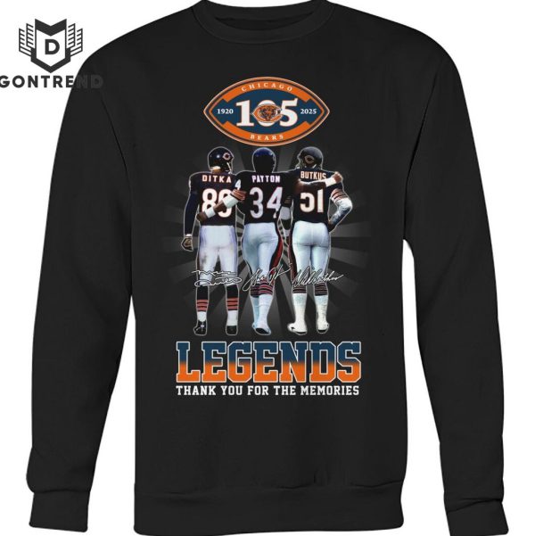 Chicago Bears 1920-2025 Legend Signature Unisex T-Shirt