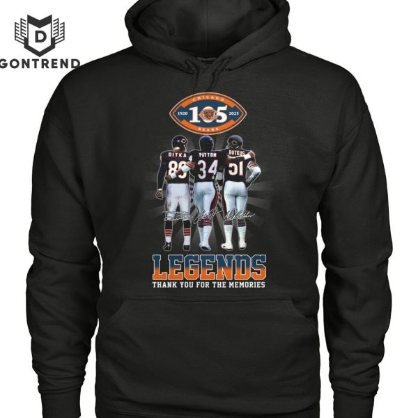 Chicago Bears 1920-2025 Legend Signature Unisex T-Shirt